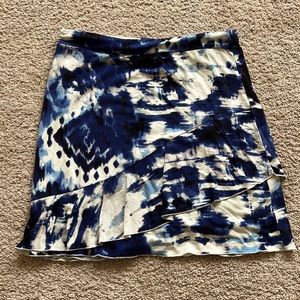 Small size mini skirt blue in color